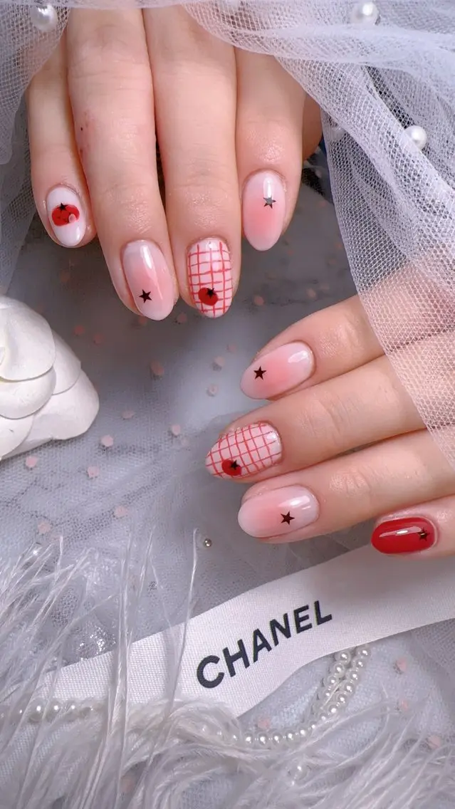 ネイル オーロラネイル フットネイル フレンチネイル ジェルネイル 韓国ネイル Belle nail salon 新小岩のネイルデザイン