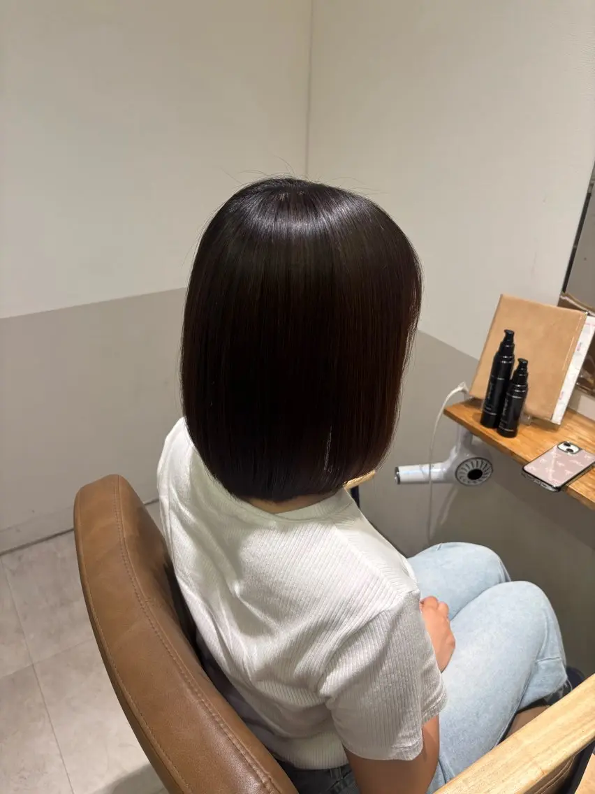 ロング 縮毛矯正 かのん /ボブ特化/大阪梅田のヘアスタイル