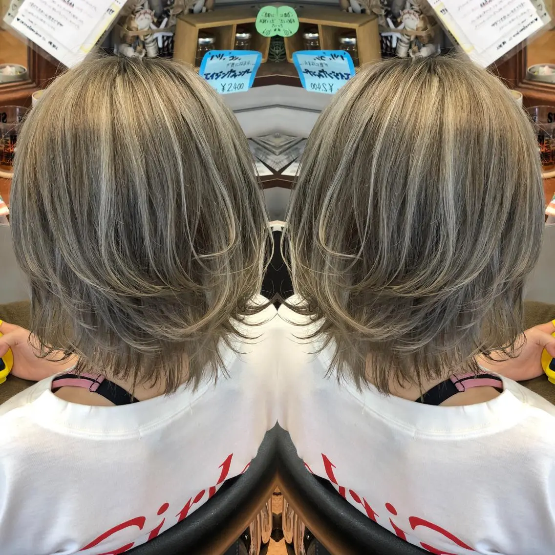 ショート ハイライト ヘアカラー トリートメント LOCO/ Koukiのヘアスタイル