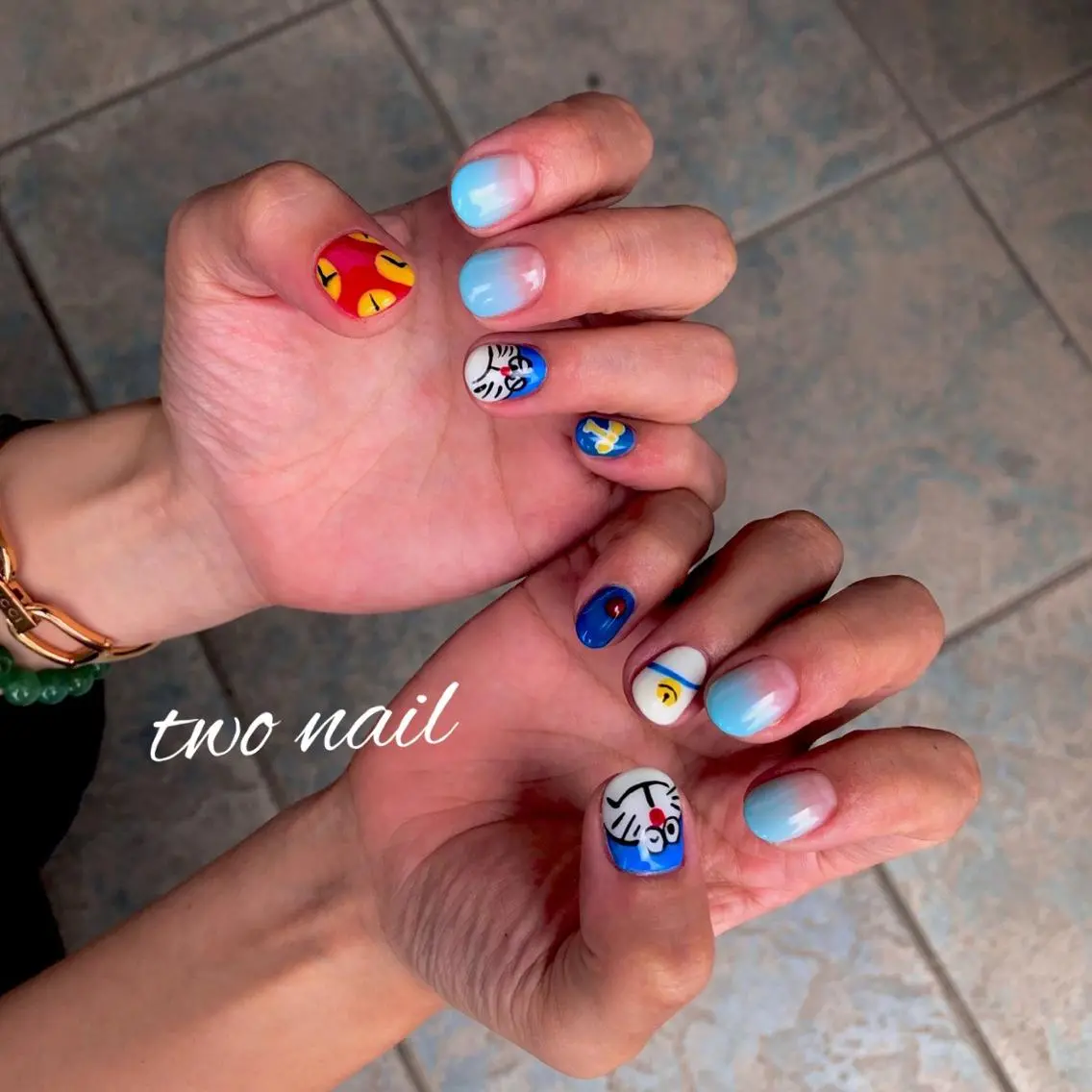 ネイル アートネイル フットネイル ハート two nailのネイルデザイン