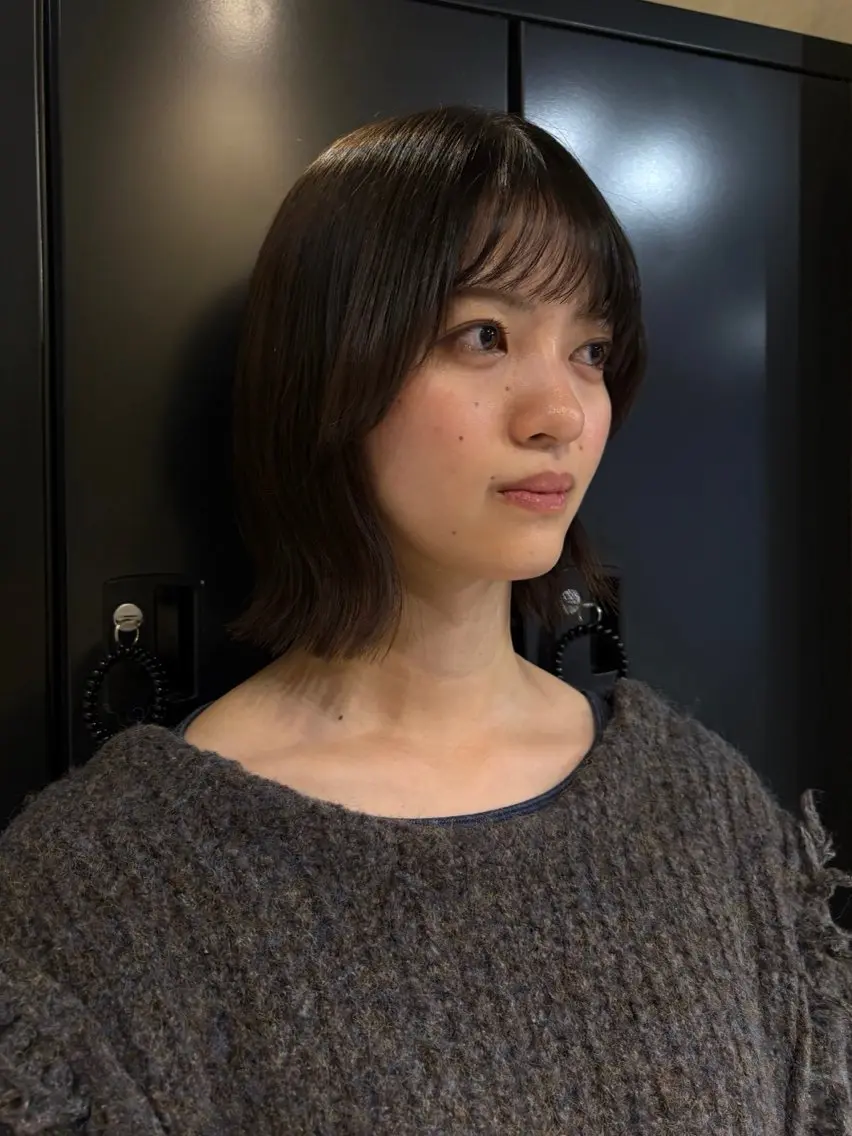 ミディアム レイヤーカット 外ハネヘア カット レイヤー/メンズ/ kaedeのヘアスタイル