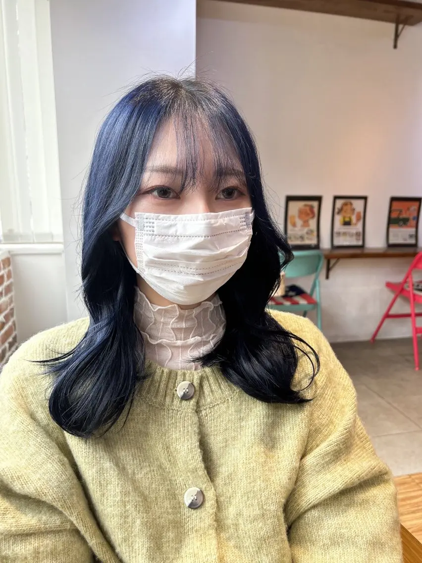 ミディアム カラー ヘアカラー トリートメント 🎨デザイン🥇 美髪・艶髪 日暮千敬のヘアスタイル