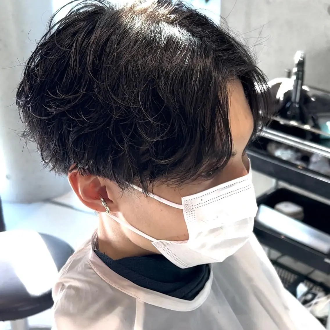 ショート カラー パーマ メンズ アイブロウ カット パーマ トリートメント ヘアセット 丁寧なカウンセリング 🌿Chiemi🌿のヘアスタイル