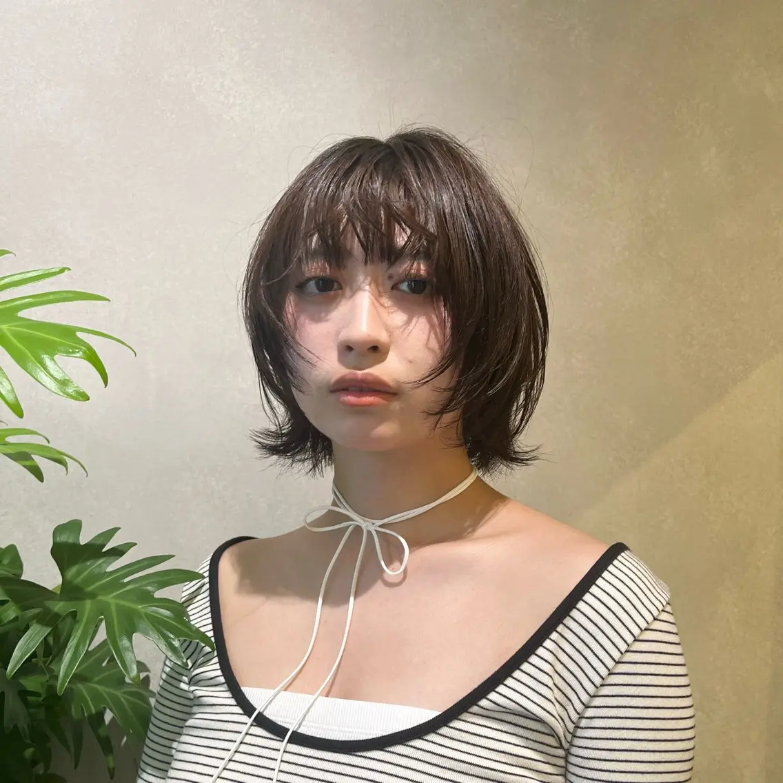 ショート カラー ボブレイヤー ボブ 顔周りカット レイヤーカット カット 🌿‬ナチュラル/パ ーマヘア/蒼真🍃のヘアスタイル