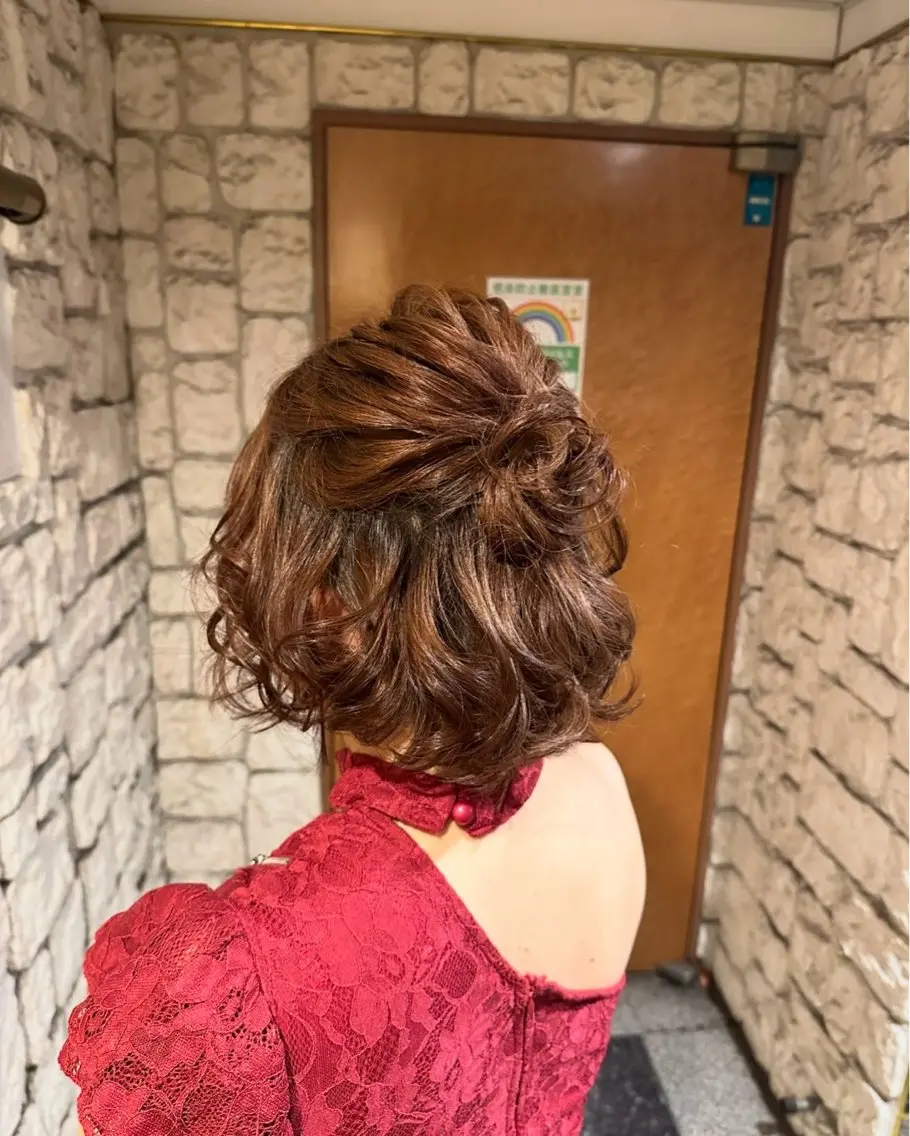 ヘアアレンジ ヘアセット 田口 りえこのマツエク・マツパデザイン
