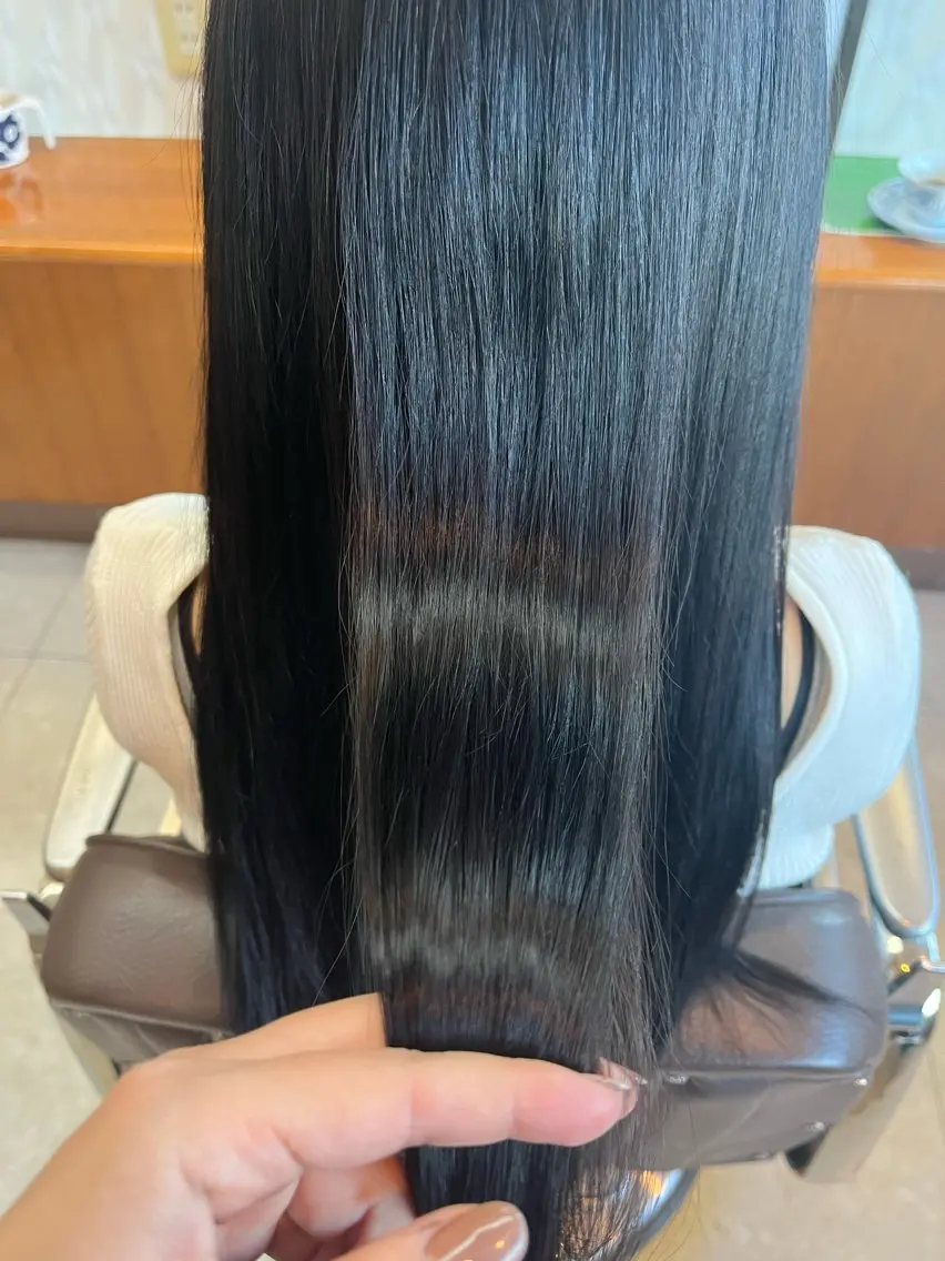 ロング カラー 髪質改善/ストレート /艶髪/熊谷はつなのヘアスタイル