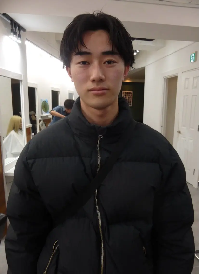 ショート メンズ グランジヘア 無造作ヘアHYUGAのヘアスタイル