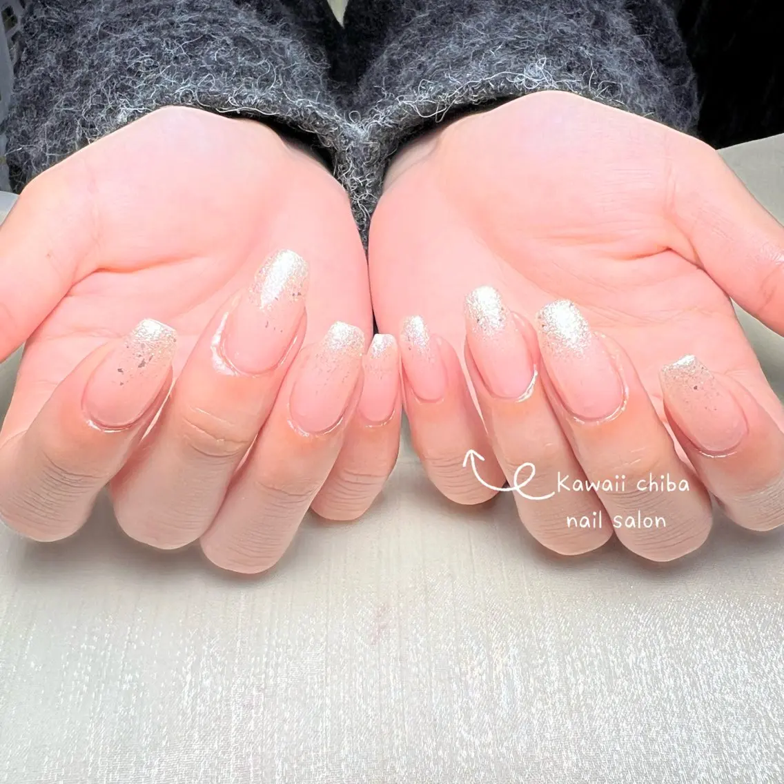 ネイル アートネイル クリアネイル ジェルネイル ハート 韓国ネイル ハンドネイル ハンドケア Kawaii Chiba nailのネイルデザイン