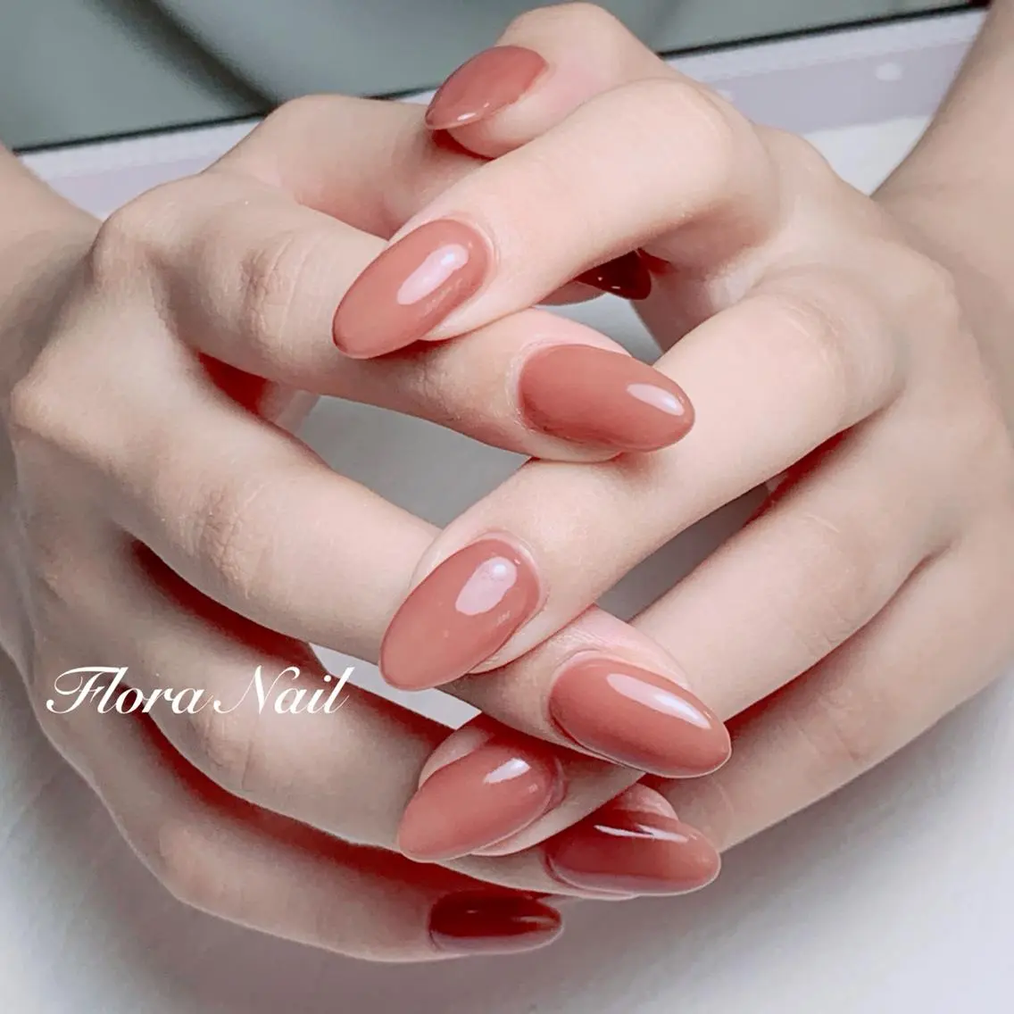ネイル ワンカラーネイル シンプルネイル Flora Nail 【フローラ ネイル】のネイルデザイン