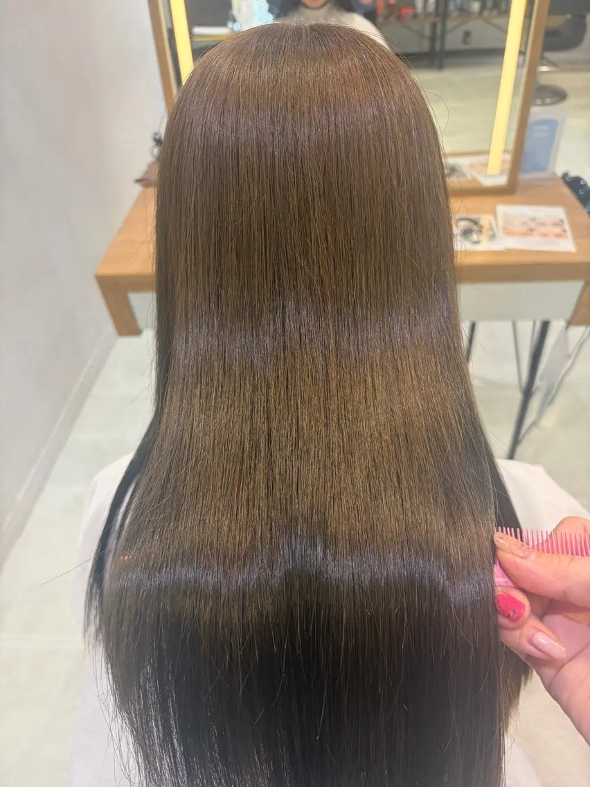 カラー ヘアカラー トリートメント ダブルカラー／透明感 ‎🇰🇷🤍maoのヘアスタイル