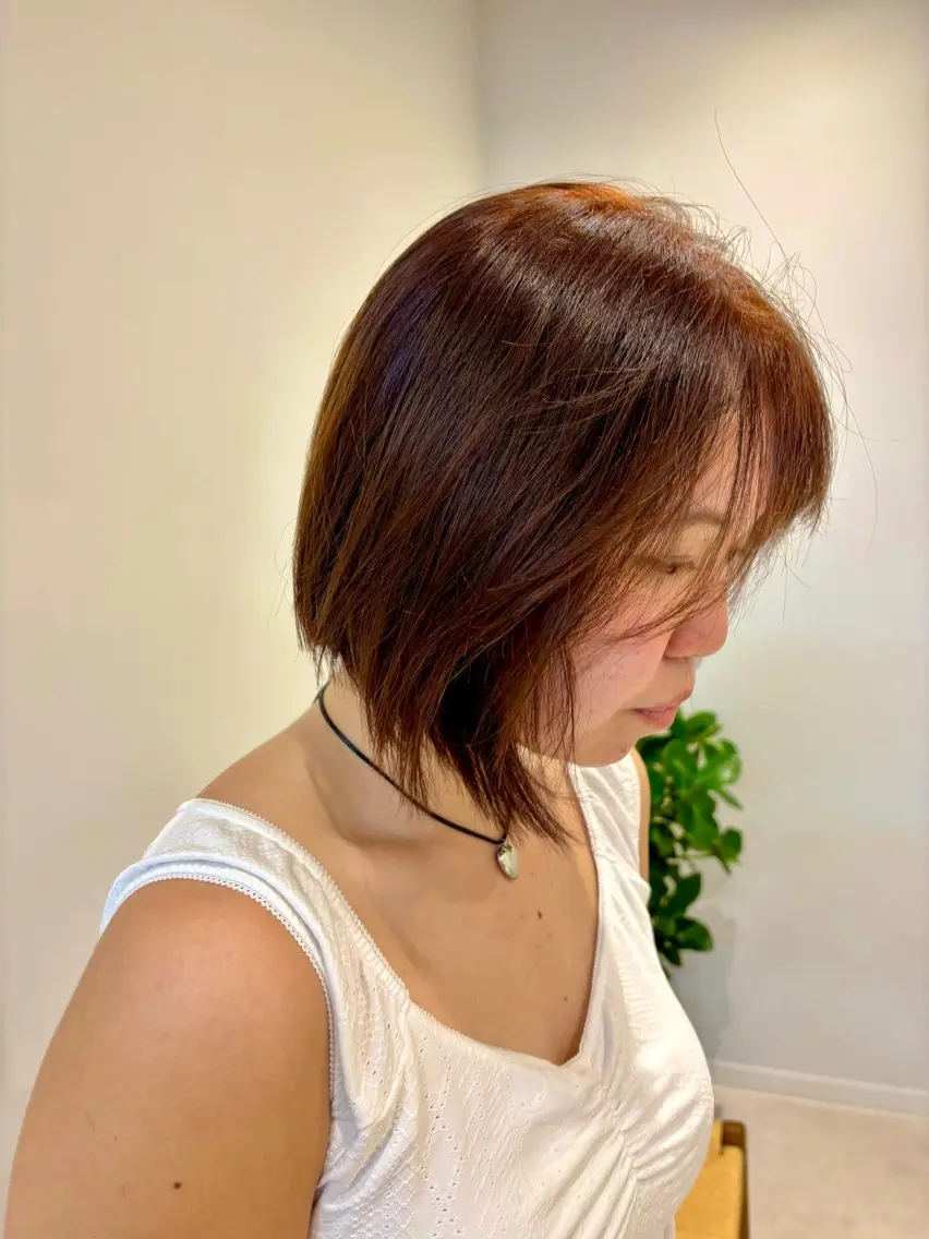 ミディアム カラー ヘアカラー レイヤーカット募集/ ヘアアレンジ☆ リサのヘアスタイル