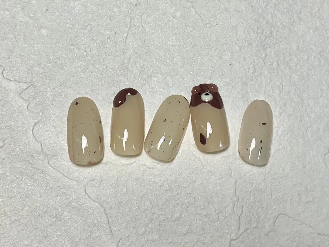 ネイル ジェルネイル メンズネイル パラジェル バレンタイン ワンホンネイル kiki nail &brow二子玉川のネイルデザイン