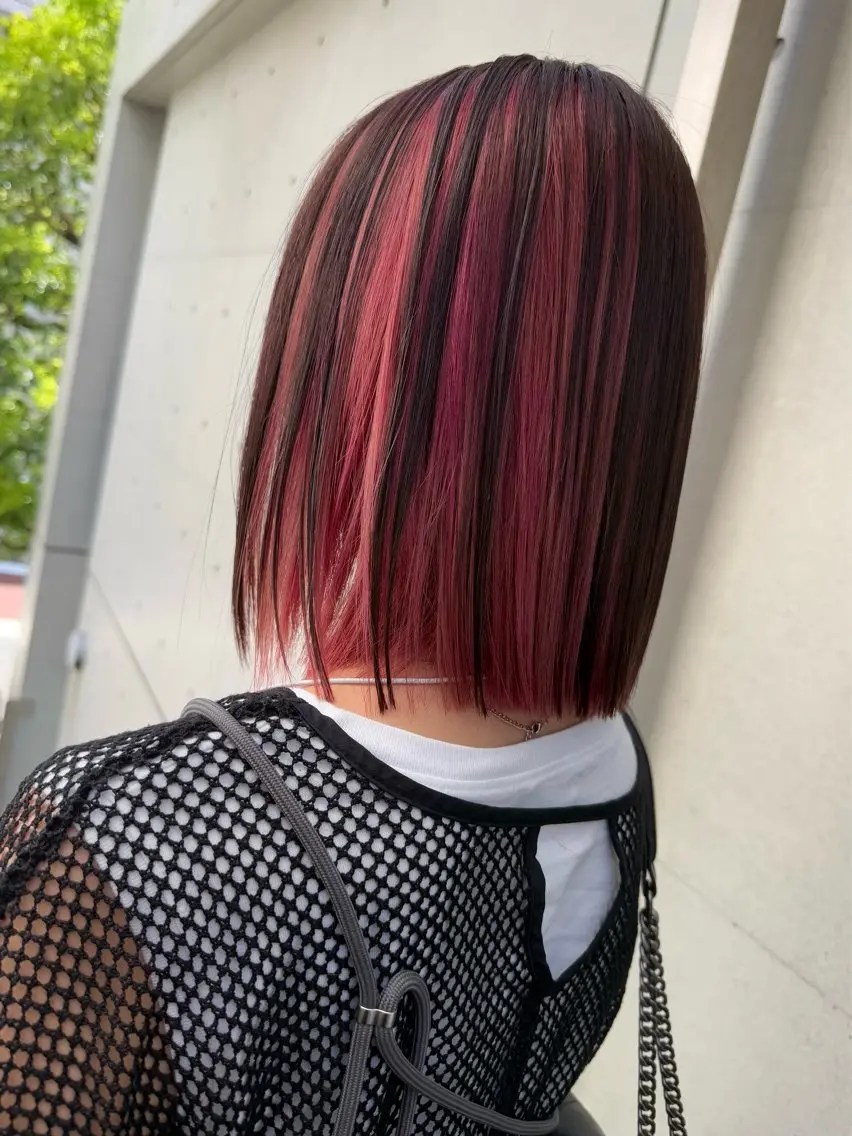 ショート カラー ブリーチ ヘアカラー トリートメント 縮毛矯正/髪質改善 RENのヘアスタイル