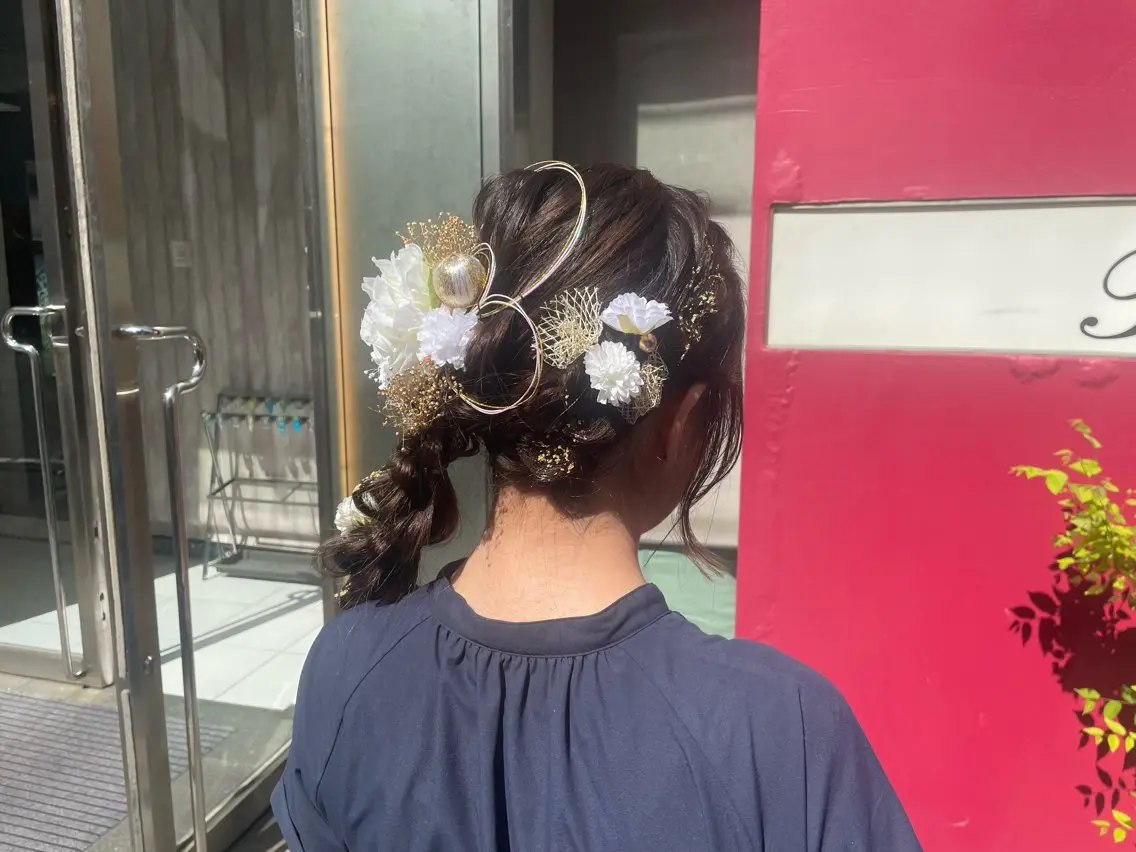 ロング ヘアセット 量産ヘアセット/ ヘアメAyakaのヘアスタイル