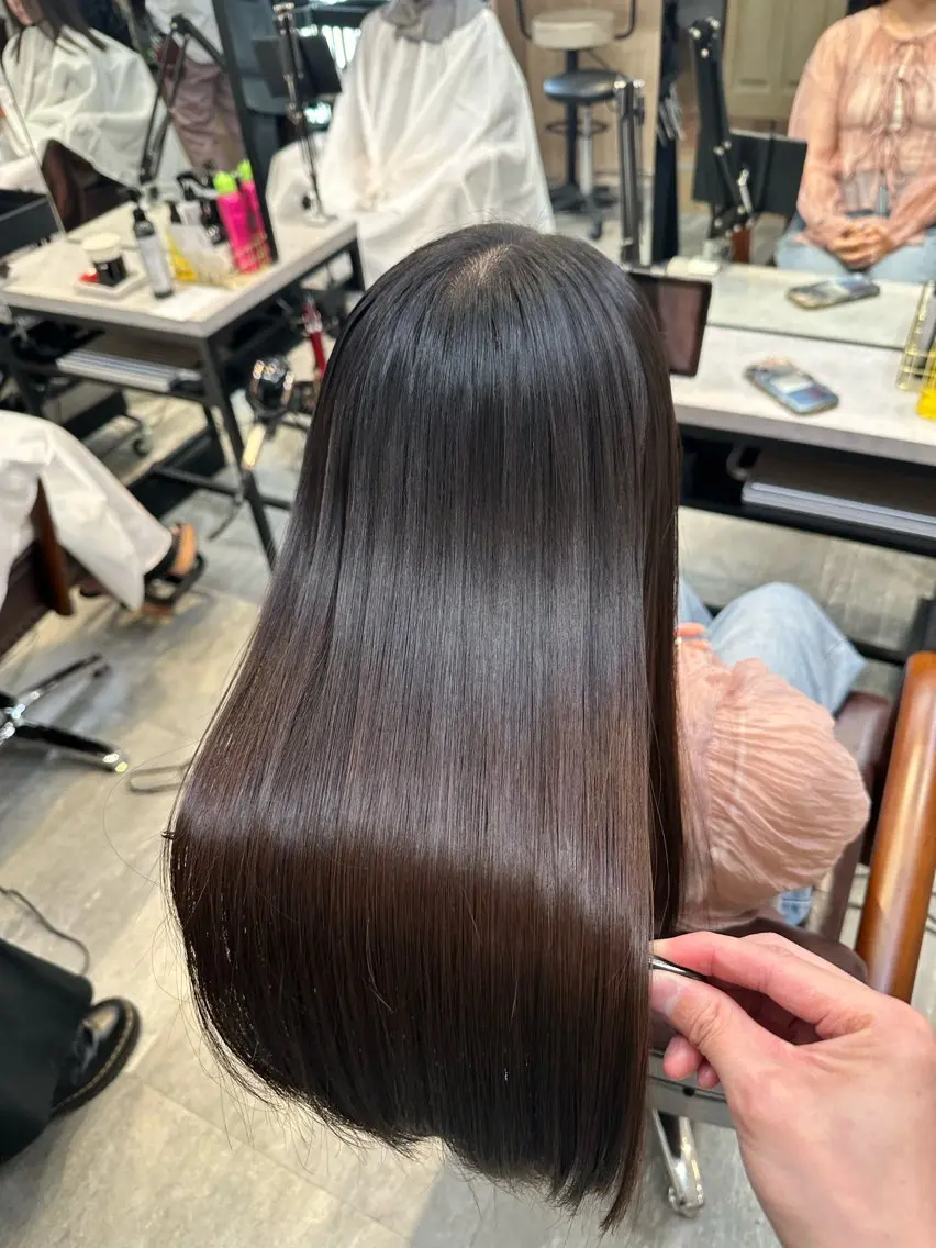 ロング 髪質改善 縮毛矯正 カット 縮毛矯正 トリートメント ✨髪を傷ませない✨ 吉田ひじりのヘアスタイル
