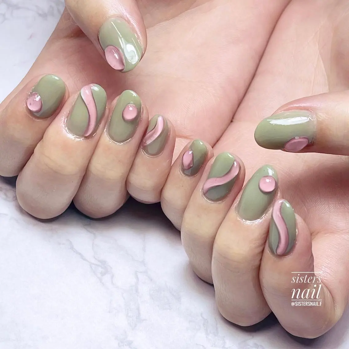 ネイル アートネイル 桜ネイル ニュアンスネイル 春ネイル sisters nail.fのネイルデザイン