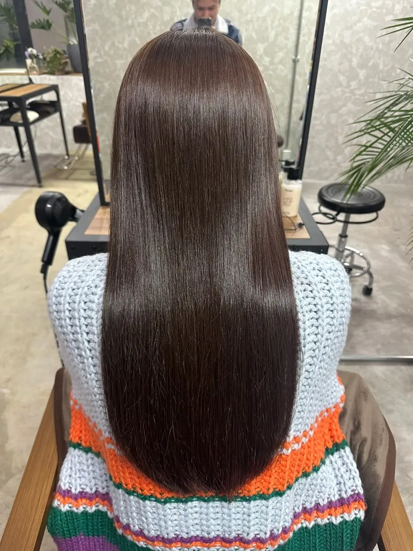 ロング カラー カット ヘアカラー トリートメント 山口 智也のヘアスタイル