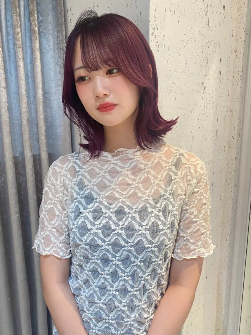 ミディアム カラー カット ヘアカラー トリートメント mai / linoah˚✧のヘアスタイル