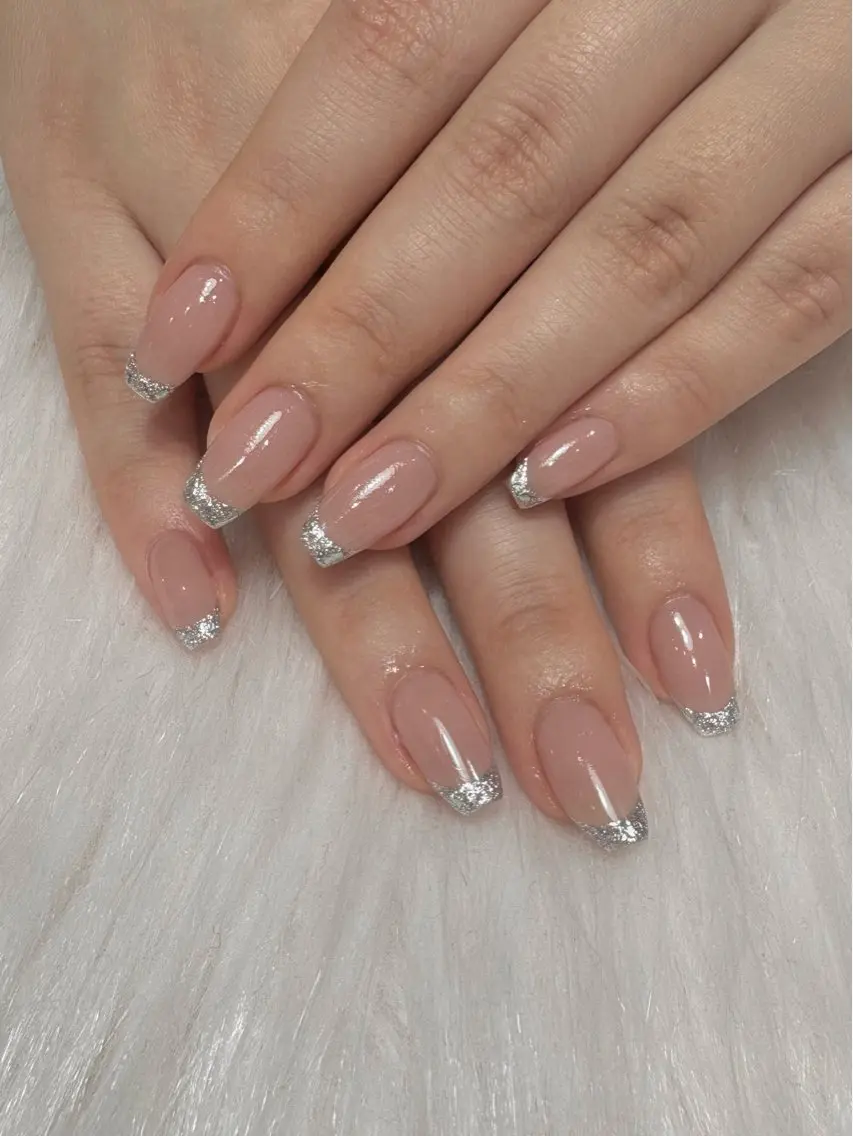 【Hand】ベース込み★ガラスフレンチ★ご新規様オフ無料¥10400→¥9300の写真