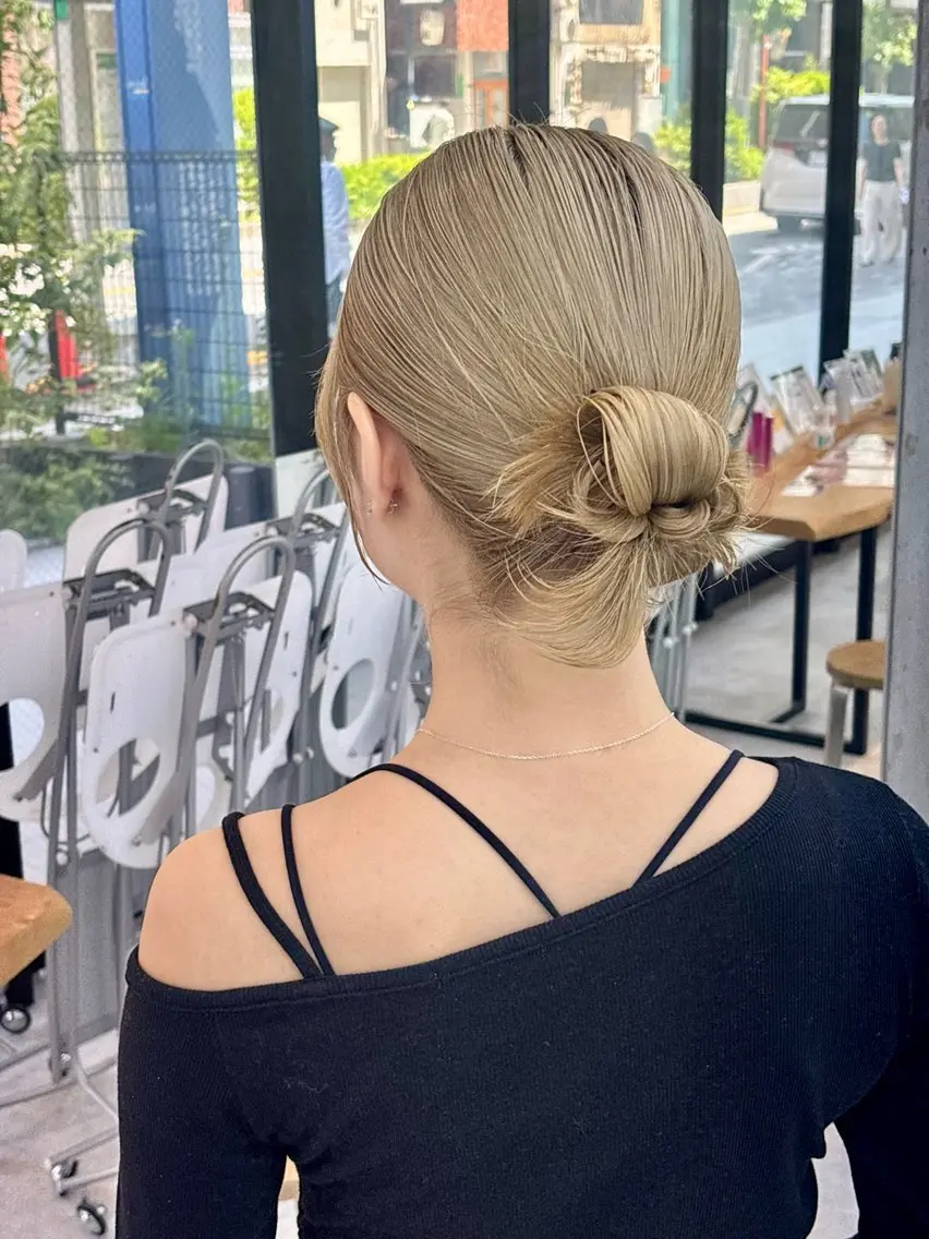 ヘアアレンジ ハーフアップ ポニーテール 🌟カラー特化型🌟 けい/亀戸　錦糸町のヘアスタイル
