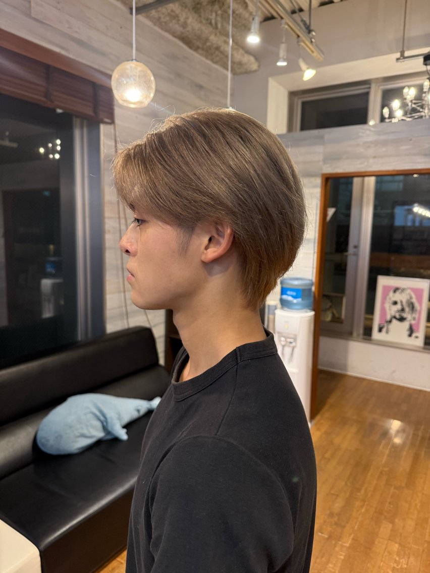 メンズ メンズブリーチ ヘアカラー AYUMI/ 透明感カラー/松本のヘアスタイル