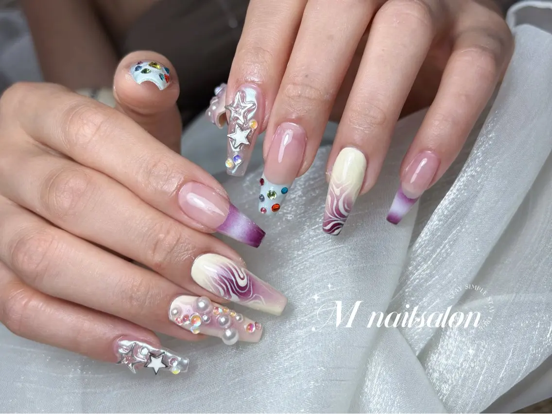 ネイル M 🌷Nail 長さだし専門店のネイルデザイン