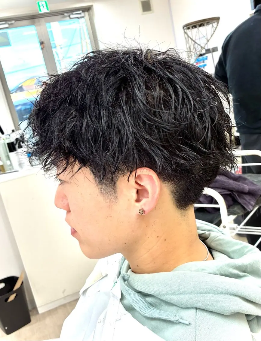 ショート パーマ メンズ カット パーマ garden小山店 Yuka🌿のヘアスタイル