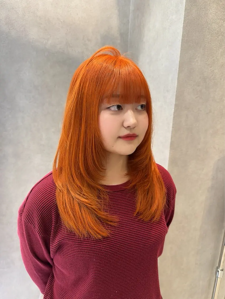 カラー ブリーチ こくぶん ひよりのヘアスタイル