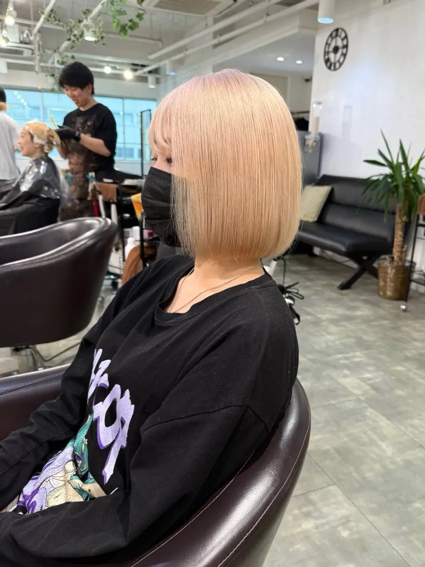 カラー ハイトーン✨髪質 改善🫧RYOのヘアスタイル