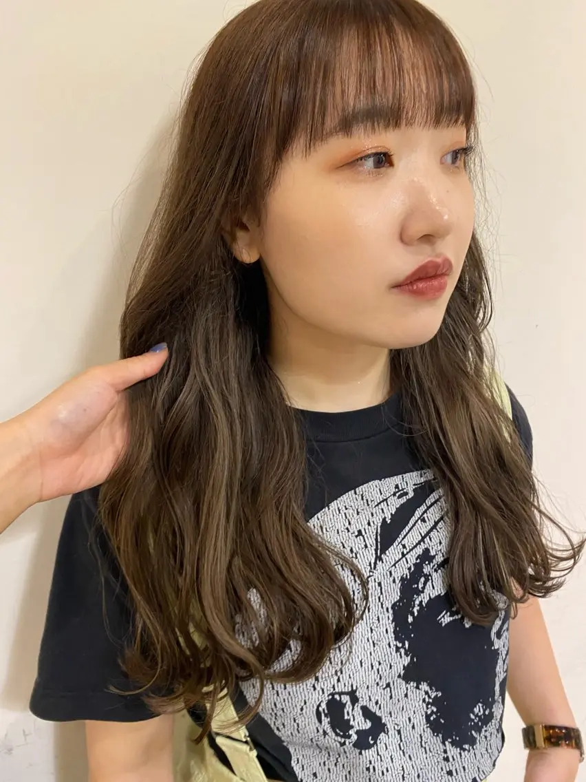 ロング カラー 透明感カラー トリートメント カット ヘアカラー トリートメント LUVISM新潟🎀 透明感カラー/ミユのヘアスタイル