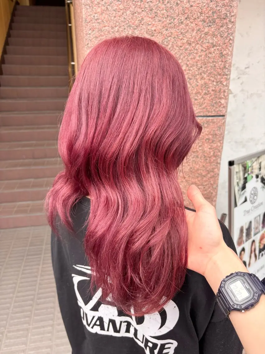 ミディアム カラー ヘアカラー 🥣ケアブリーチカ ラーTakato🥛のヘアスタイル