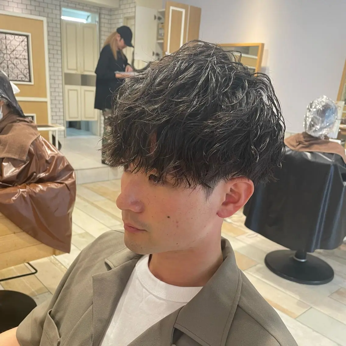 ショート パーマ メンズ カット パーマ すげさやか ✨メンズカットパーマのヘアスタイル