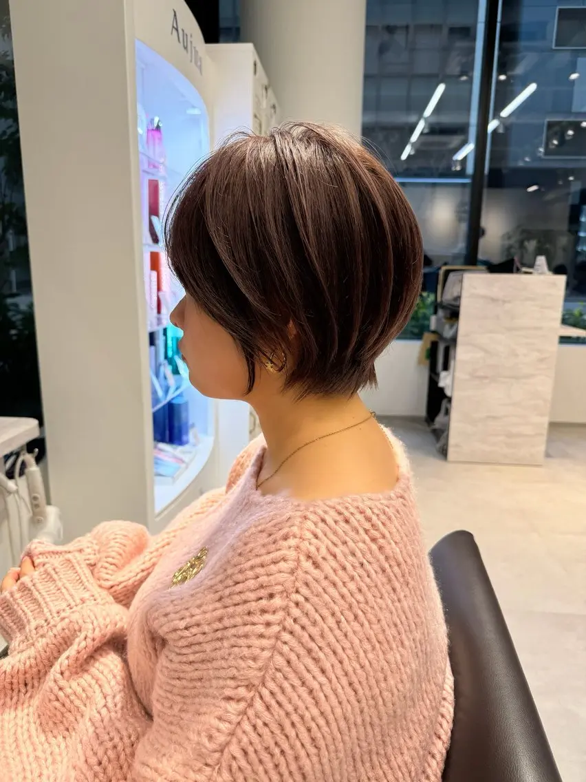 ショート カラー ショートヘア カット ヘアカラー トリートメント 高橋 昭雄のヘアスタイル