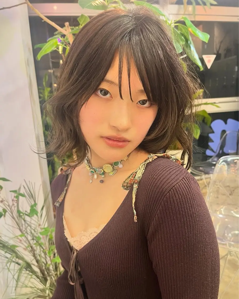 ミディアム 💜ness/くるみ /メンズカットのヘアスタイル