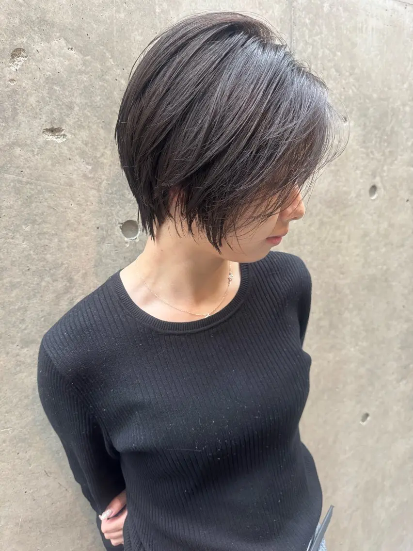 ショート カット ヘアカラー トリートメント ミヤザキ ソウマのヘアスタイル