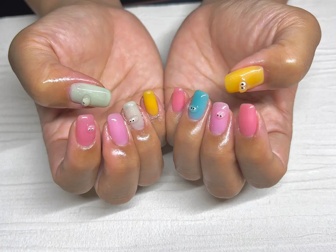 ネイル アートネイル ハンドネイル 美爪&巻き爪ケア❤️ ネイルサロンNANOのネイルデザイン