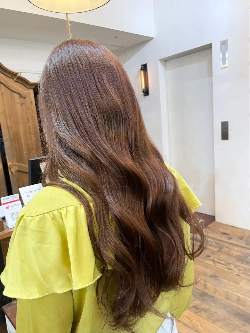 ロング カラー ベージュカラー ブリーチ ダブルカラー ブリーチなしカラー 🕊️あやか レディース／メンズのヘアスタイル