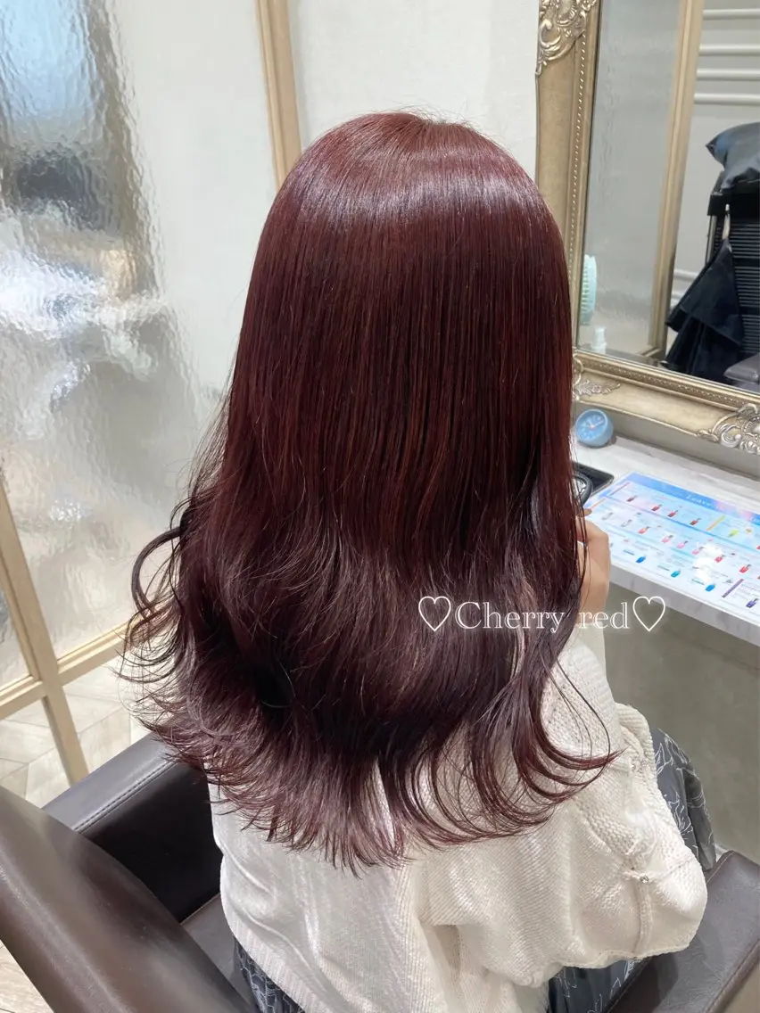 セミロング カラー 菅村 緋莉🎀ガーリーヘアのヘアスタイル