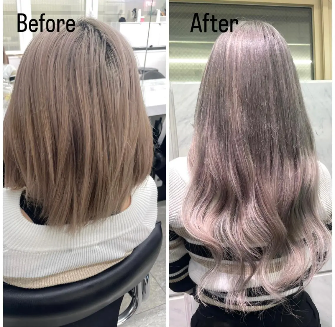 ロング ヘアカラー エクステ 🦋プルエクステ ARISA🦋のヘアスタイル