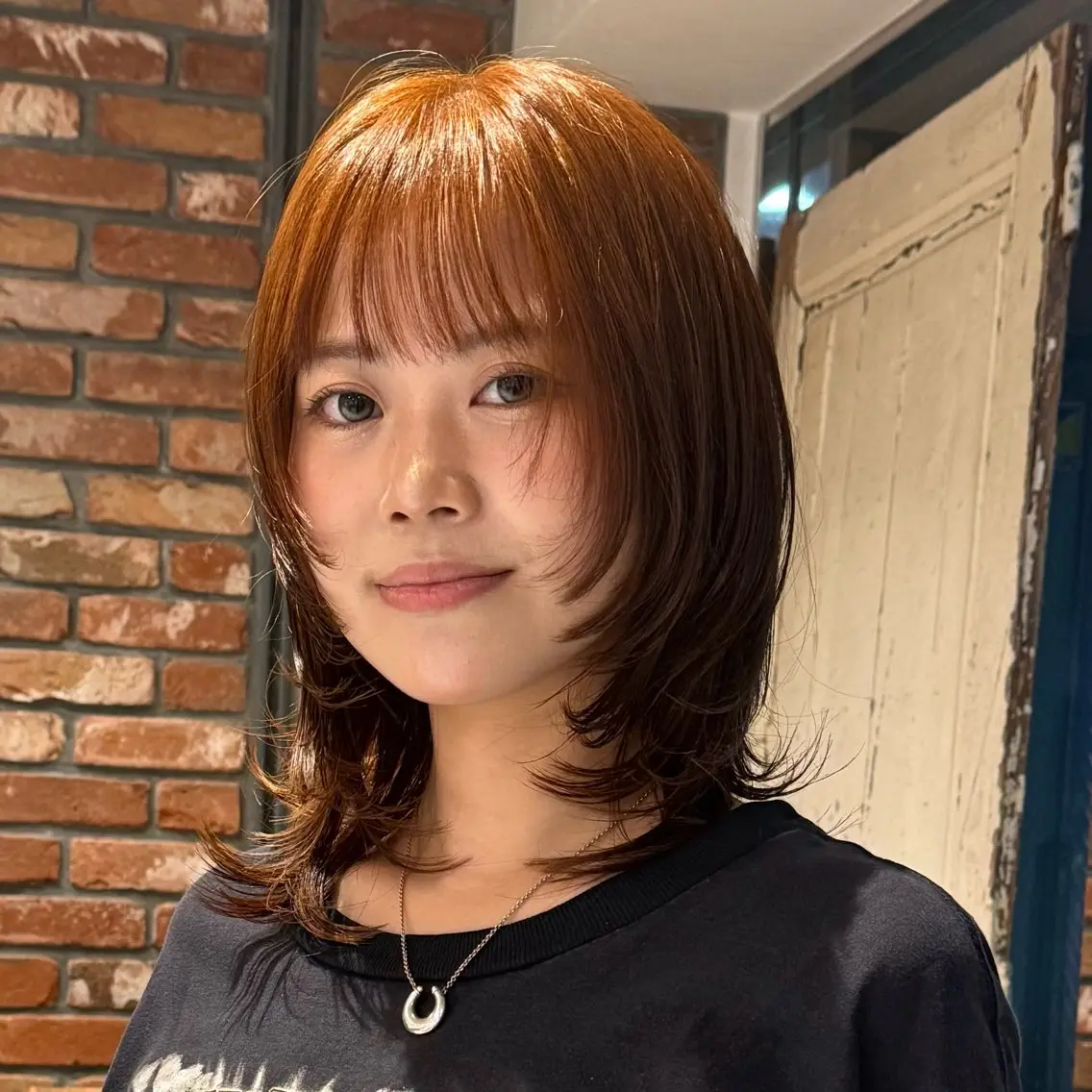 ミディアム カラー パーマ カット ヘアカラー デジタルパーマ🌀レ イヤー🍃かんたまるのヘアスタイル