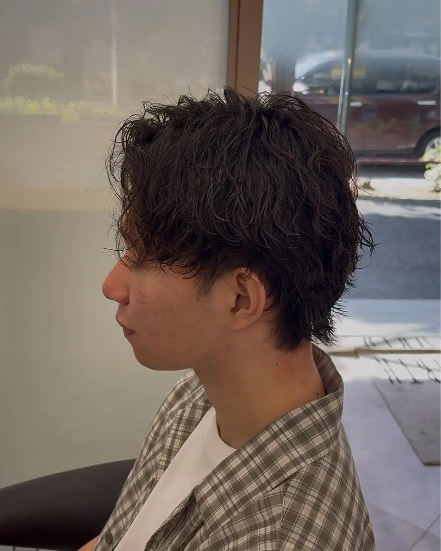パーマ メンズ メンズパーマ 波巻きパーマ カット パーマ メンズパーマは私一択 佐藤有紀のヘアスタイル