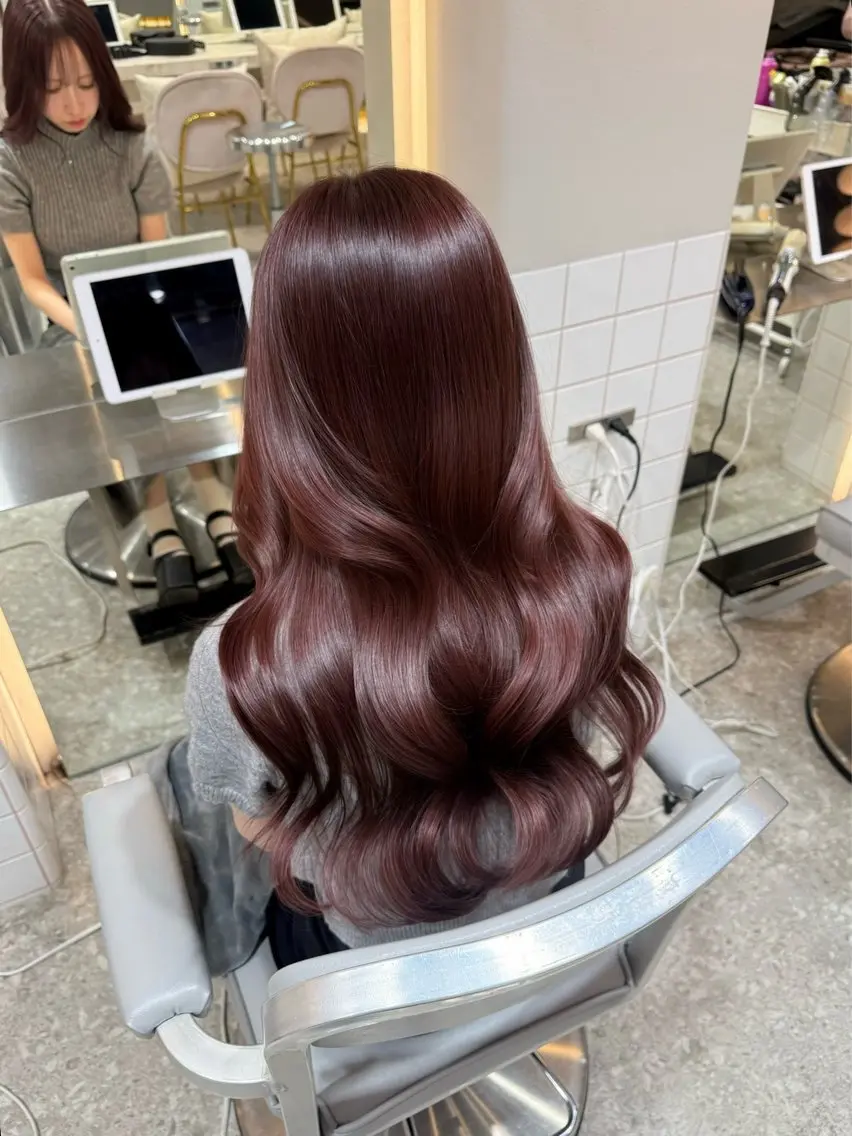 カラー ラベンダーカラー ラベンダーピンク ピンクカラー ヘアカラー トリートメント 新宿/艶カラー🫧 髪質改善/MIRIAのヘアスタイル