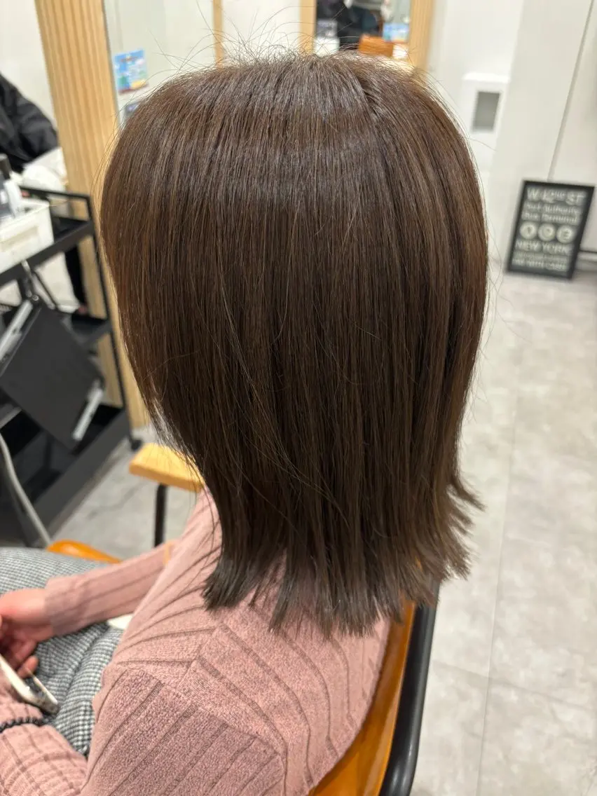 セミロング カラー アッシュ アッシュブラウン ブラウンカラー カット ヘアカラー トリートメント ❄️中野侑香❄️ ハイライト/ブリーチのヘアスタイル