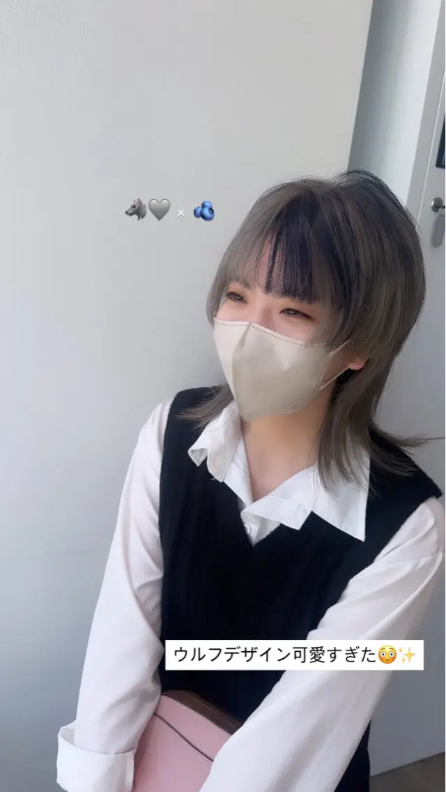 ミディアム カラー デザインカラー カット ヘアカラー オスズ 🎀´-のヘアスタイル