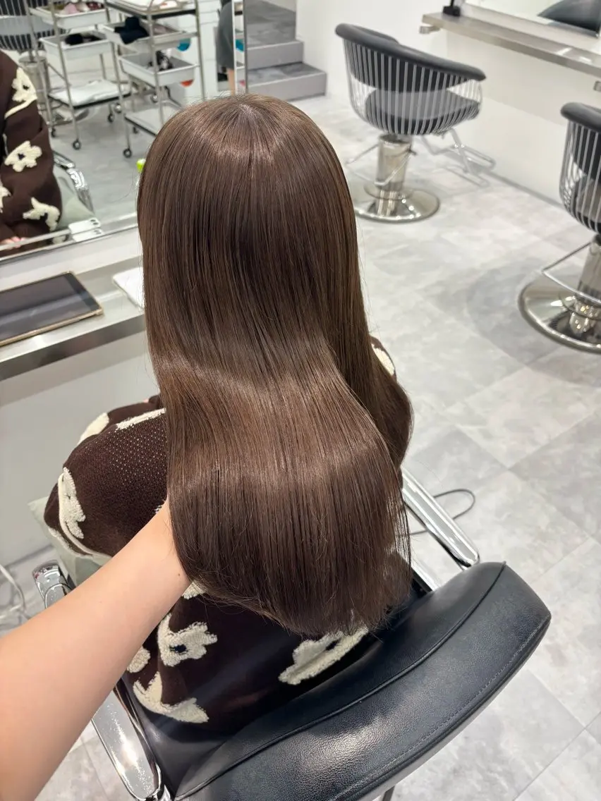 セミロング カット ヘアカラー トリートメント ParveMix 🪽鳥取彩花のヘアスタイル