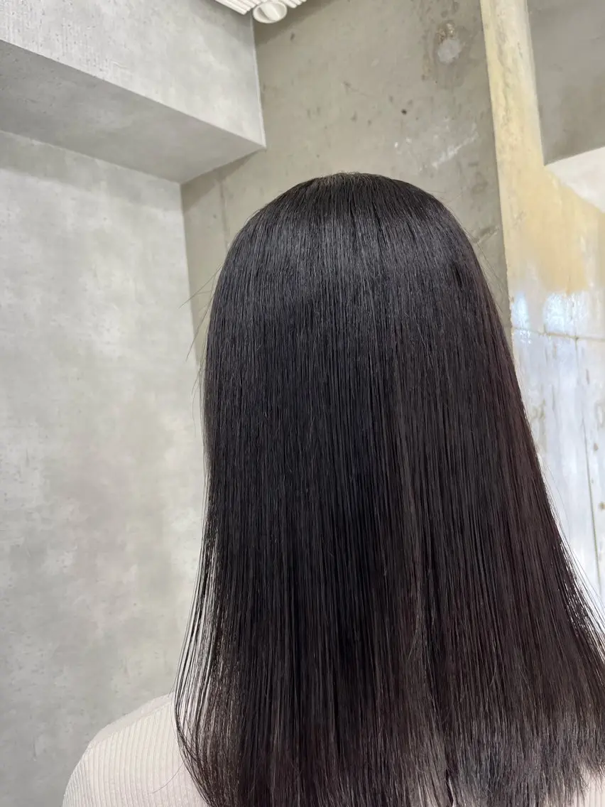 セミロング パーマ 縮毛矯正 anon Loemのヘアスタイル