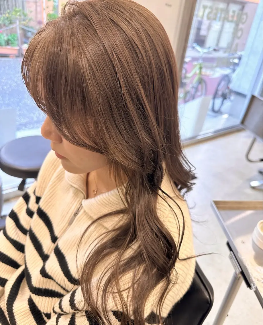 ロング ロング ヘアカラー GOAT_茅ヶ崎 キシ サクラのヘアスタイル
