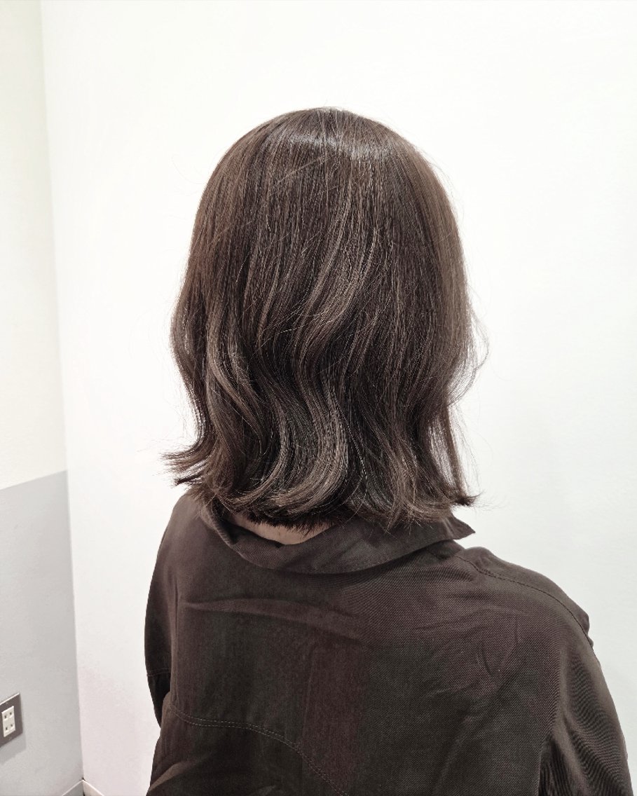 ミディアム カラー カット ヘアカラー トリートメント ヘッドスパ 齋藤 愛美のヘアスタイル