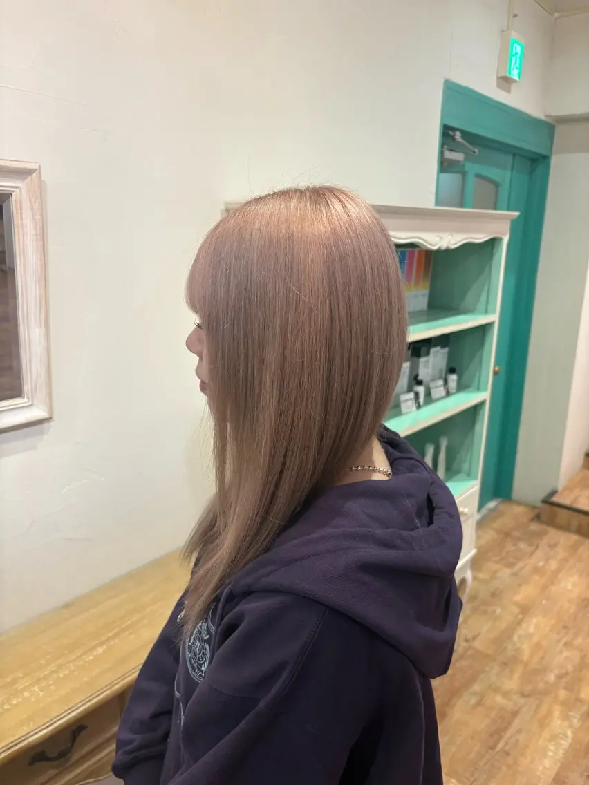 カラー ヘアカラー 遠洞 心愛のヘアスタイル