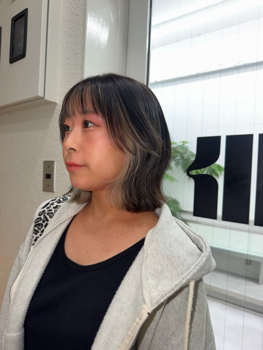 カラー ミストバング  フェイスフレーミング ヘアカラー MIYUU 天神/大名のヘアスタイル